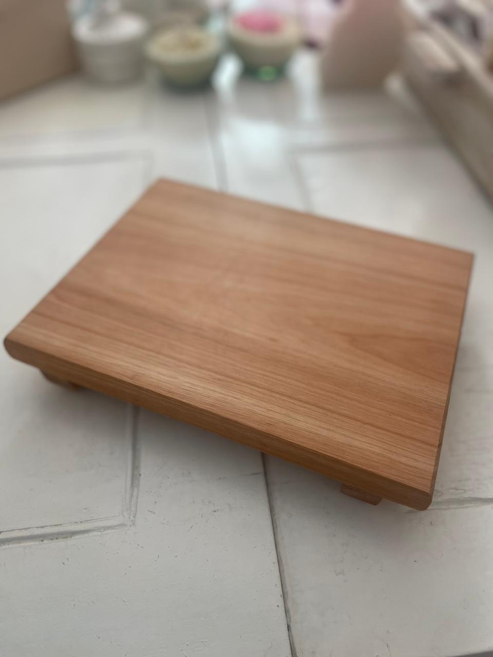 BANDEJA DE MADERA RECTANGULAR GRANDE