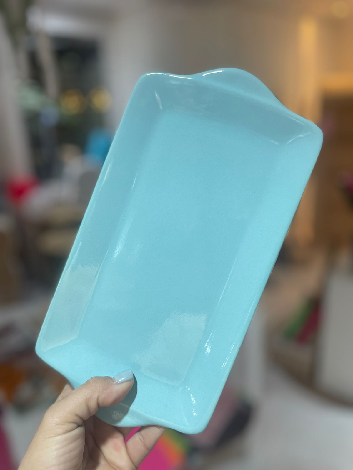 BANDEJA DE CERÁMICA CELESTE