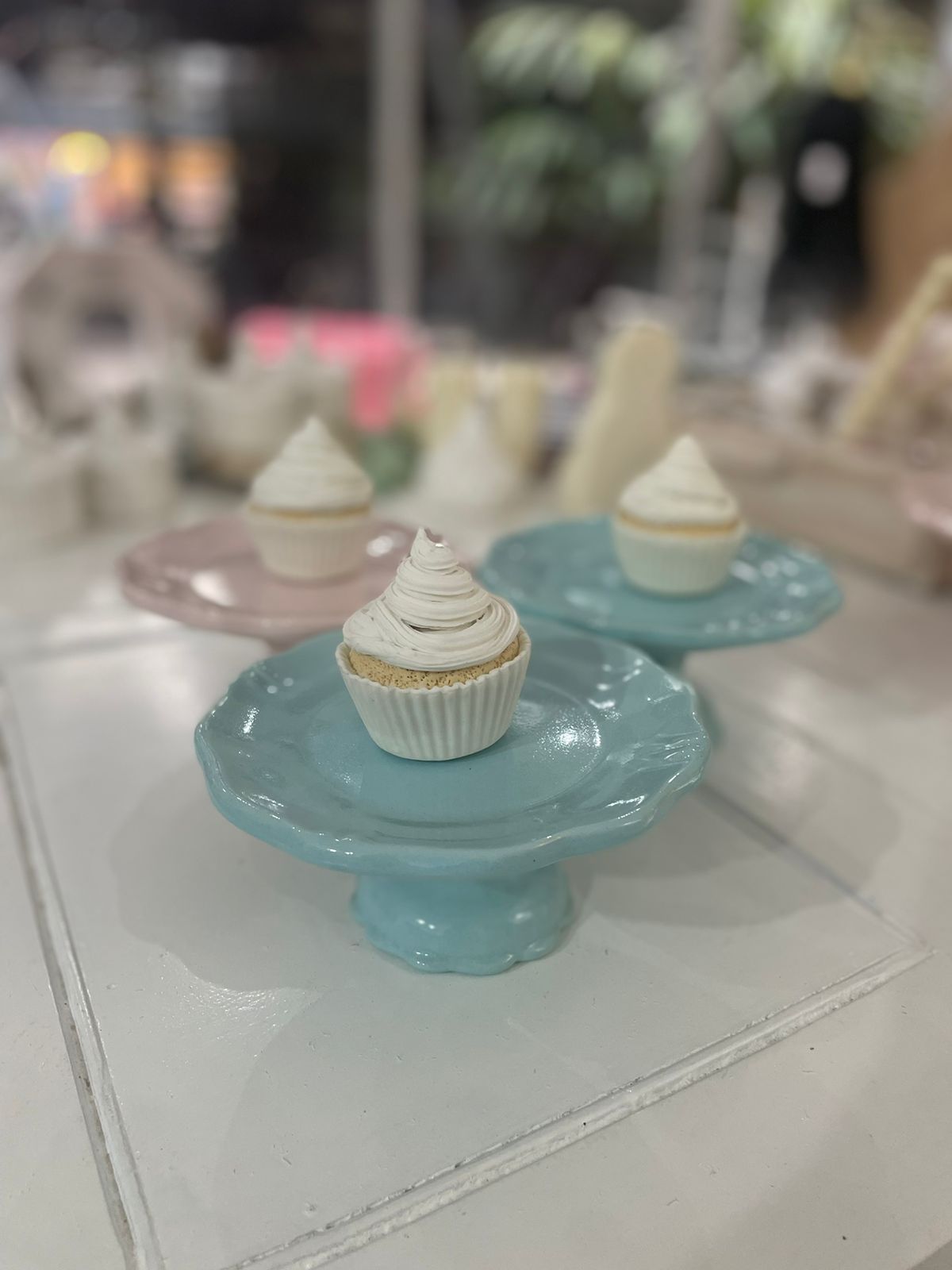 MINI ALZADA DE CERÁMICA  CELESTE - Imagen 3