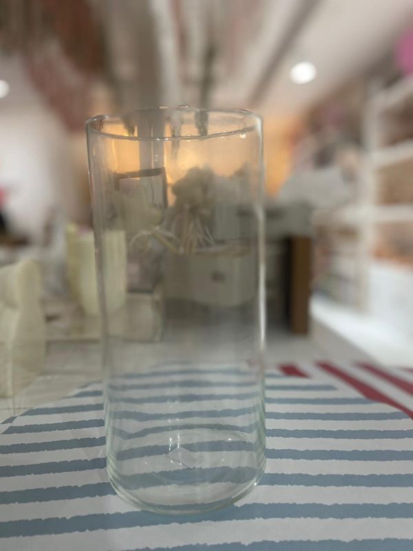 FRASCO DE VIDRIO CILINDRO 20 CM