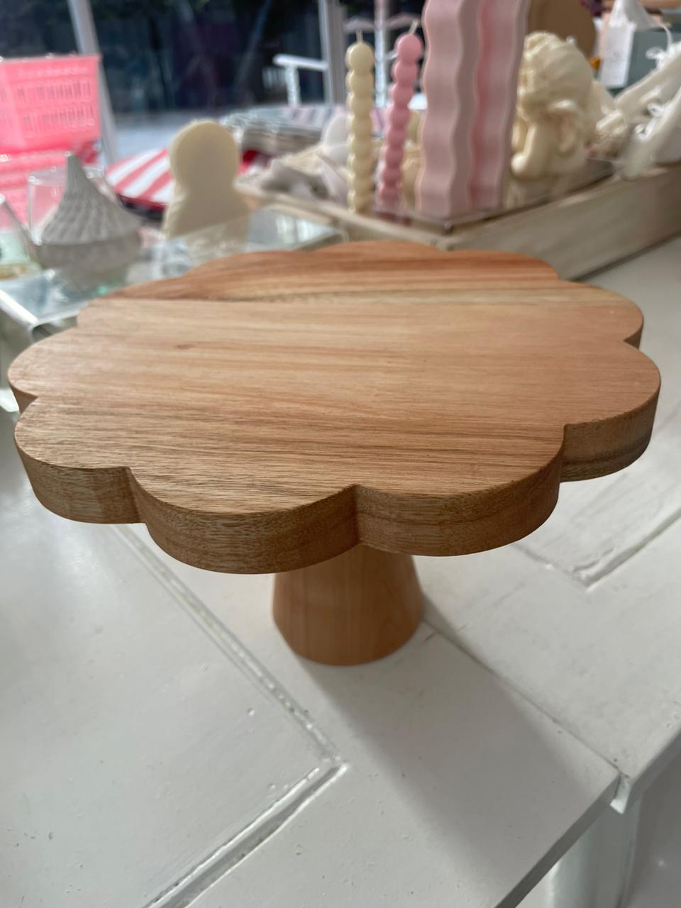 ALZADAS DE MADERA FLOR  14CM