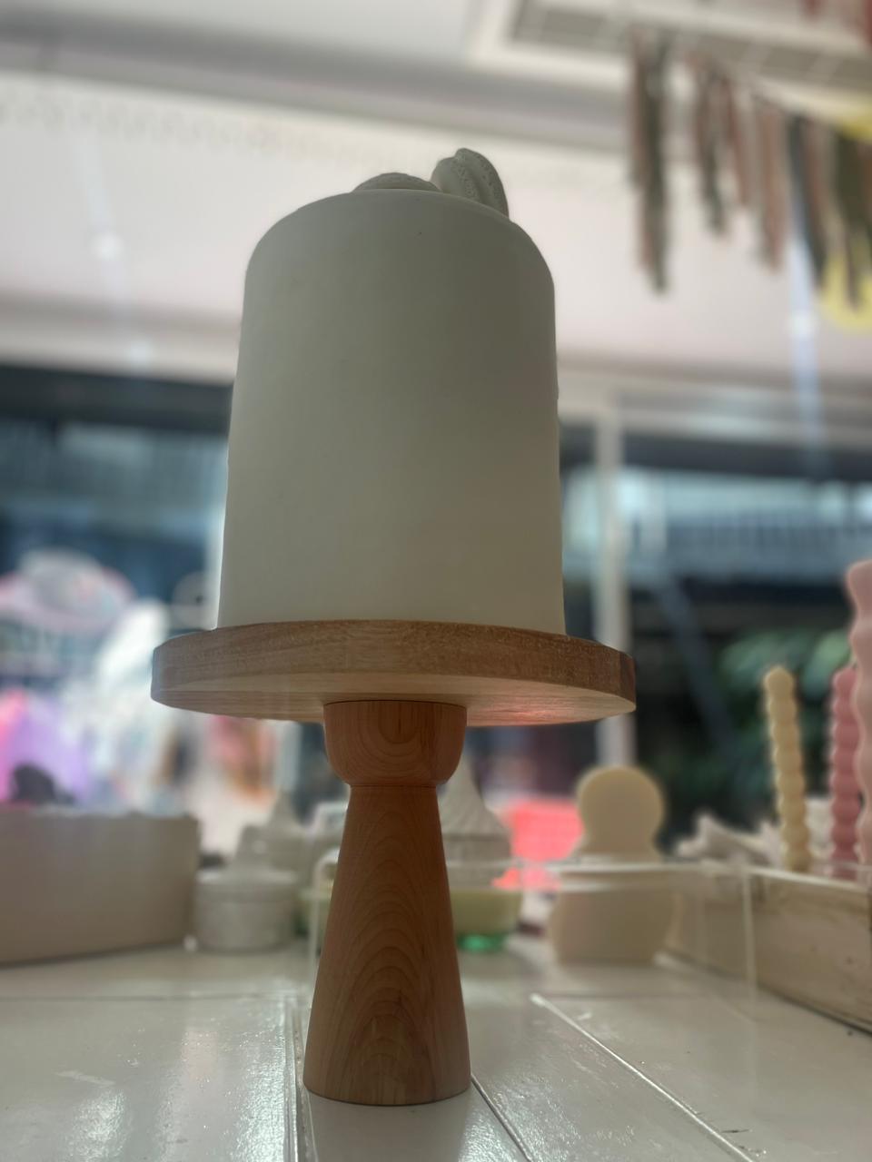ALZADAS DE MADERA REDONDA 17CM