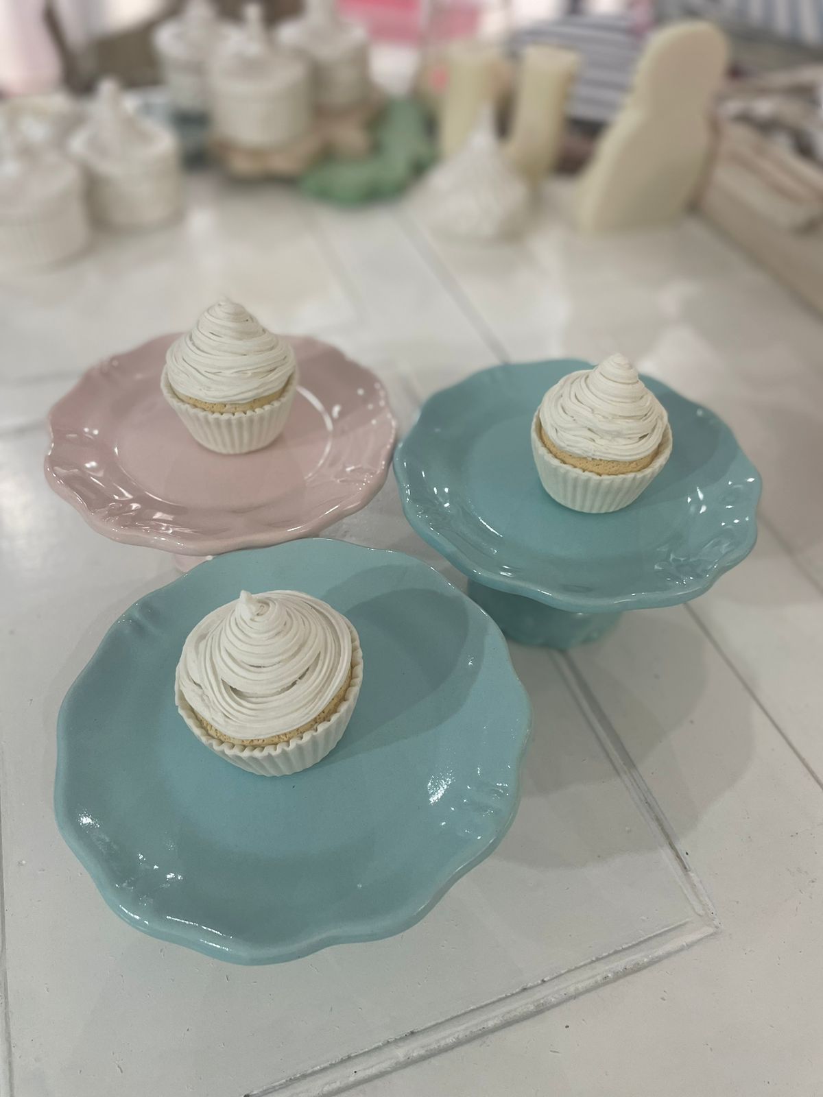 MINI ALZADA DE CERÁMICA  CELESTE - Imagen 7