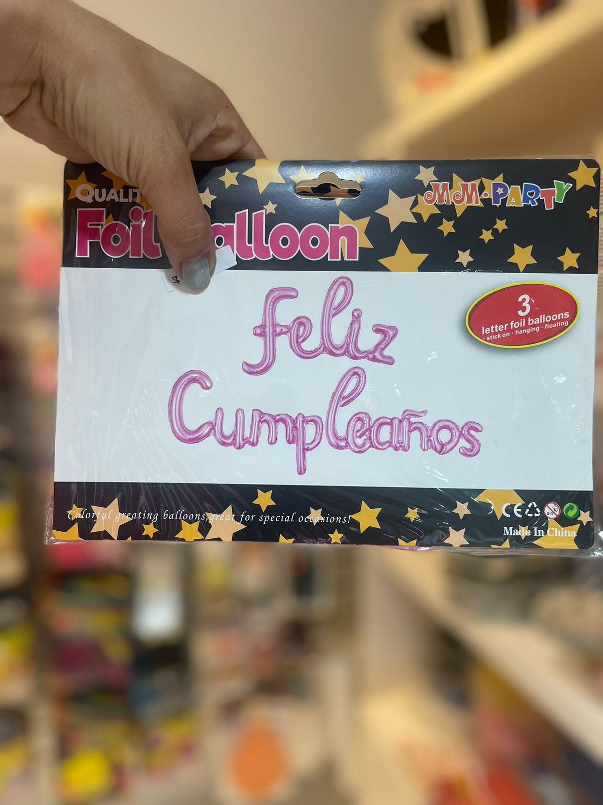 GLOBO «FELIZ CUMPLEAÑOS» ROSA