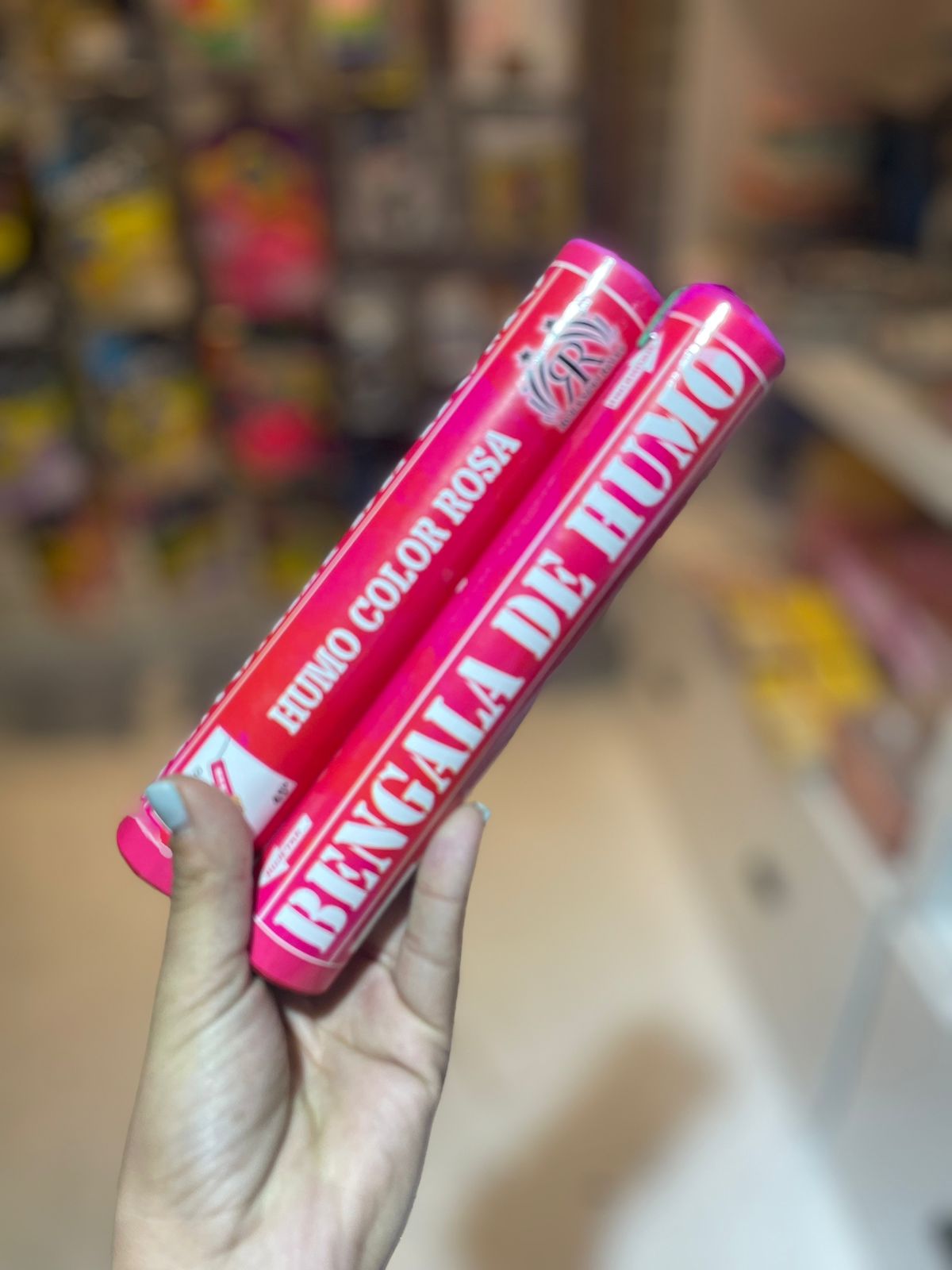 BENGALA DE HUMO  ROSA
