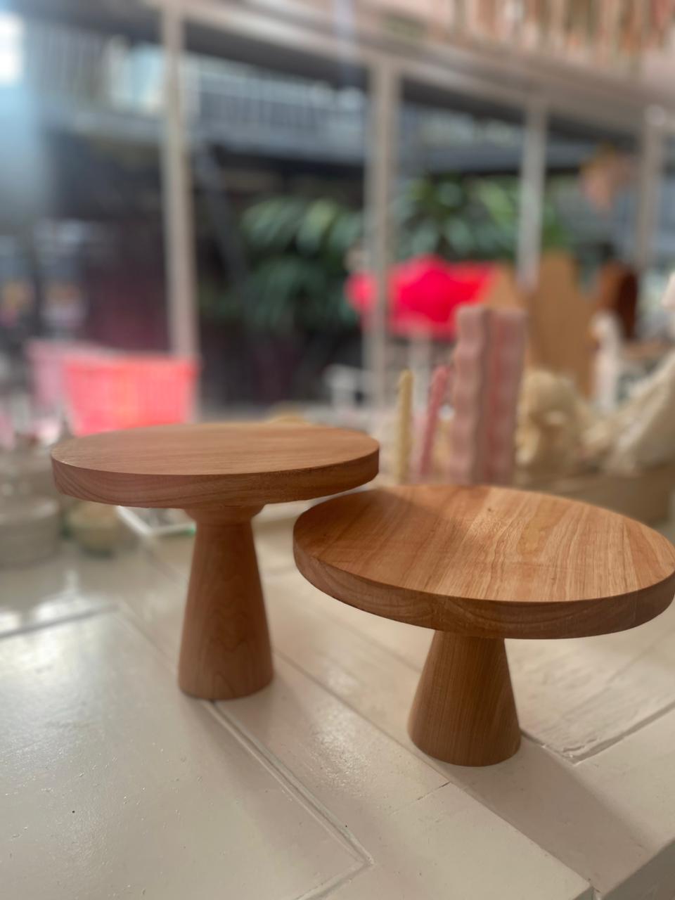 ALZADAS DE MADERA REDONDA 14CM