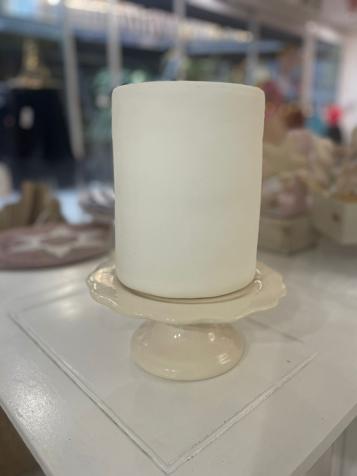 ALZADA DE CERÁMICA CREMA