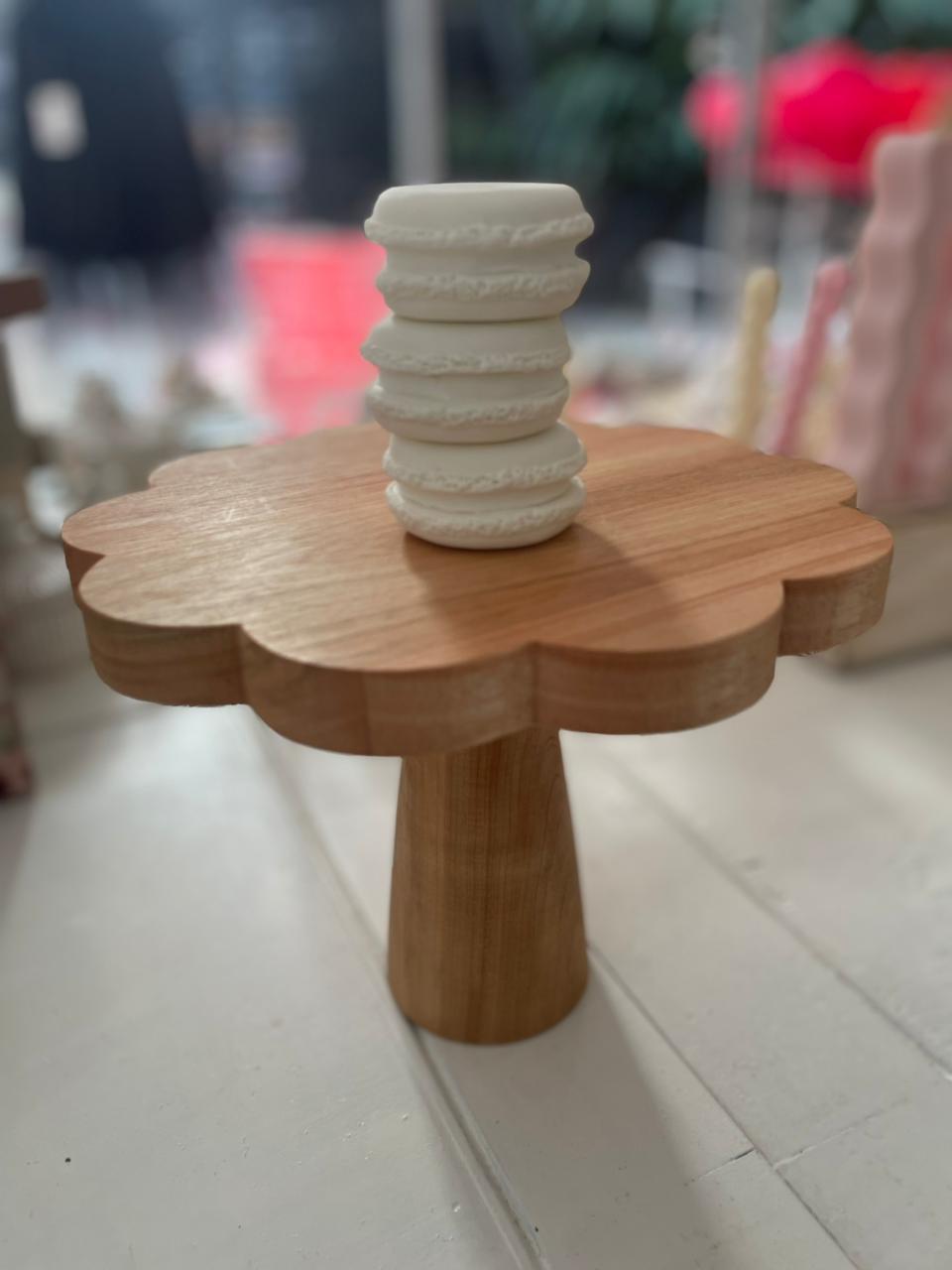 ALZADAS DE MADERA FLOR 17CM
