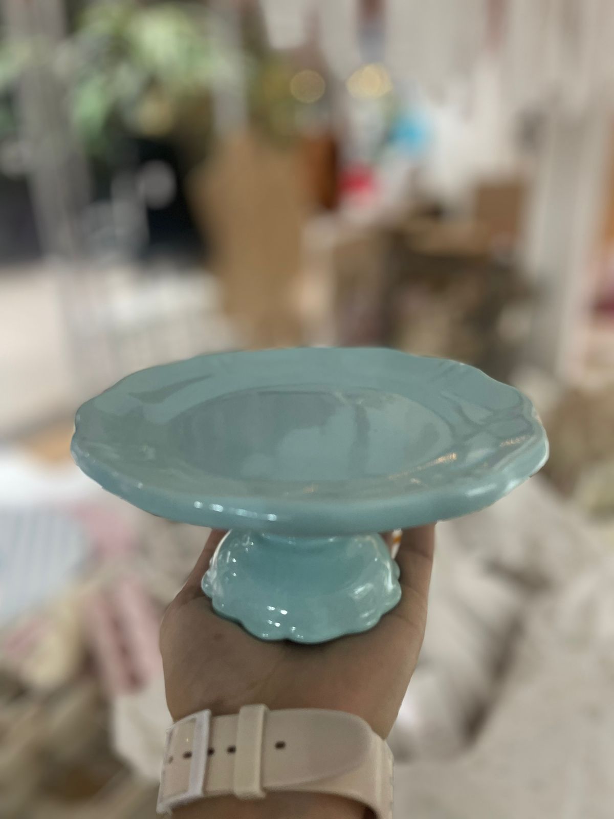 MINI ALZADA DE CERÁMICA  CELESTE - Imagen 5