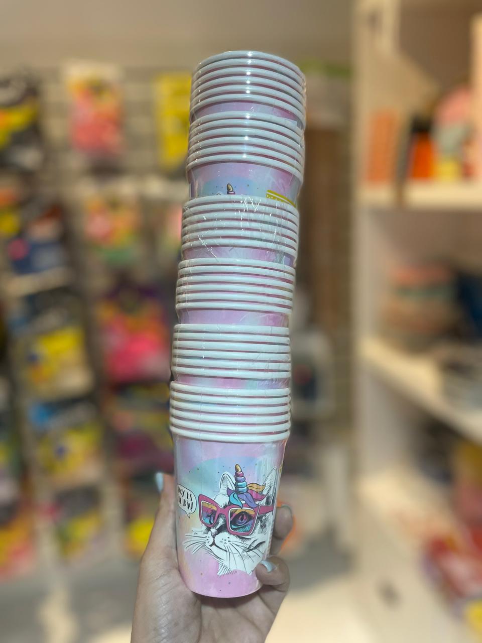 VASO DESCARTABLE GATITOS PUNK