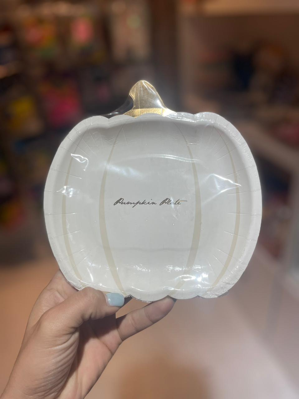 PLATO DESCARTABLE  CALABAZA – PUMPKIN