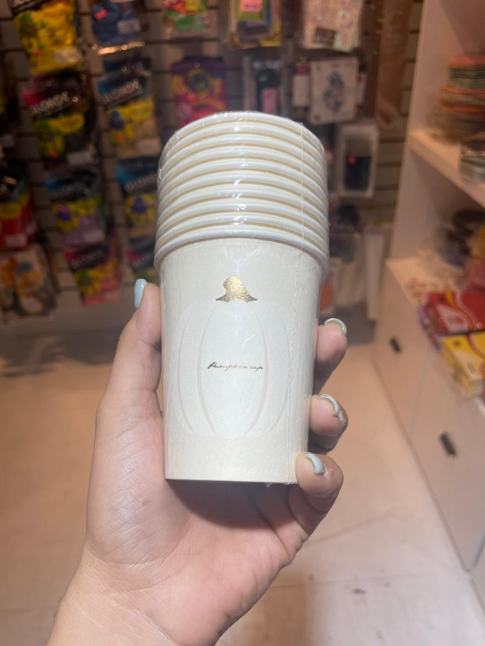 VASO DESCARTABLE  CALABAZA – PUMPKIN