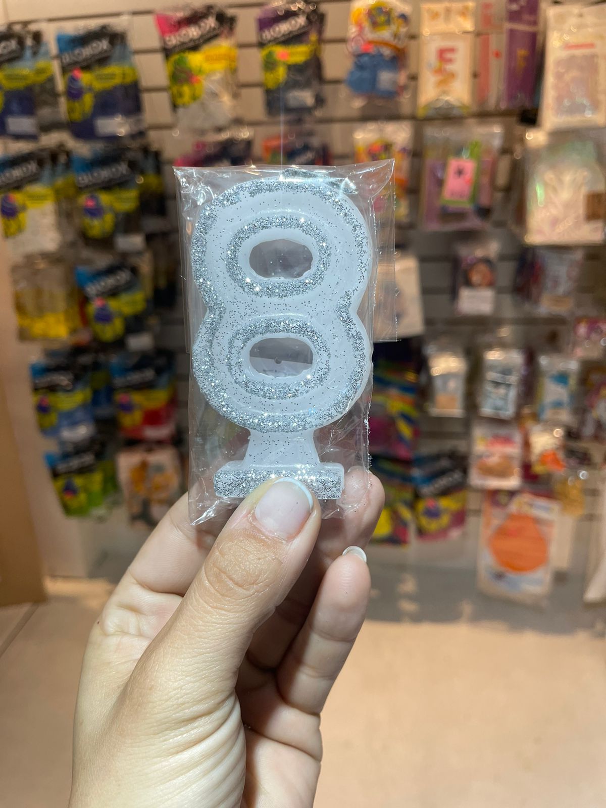 VELAS BLANCAS CON GIBRÉ NRO 8