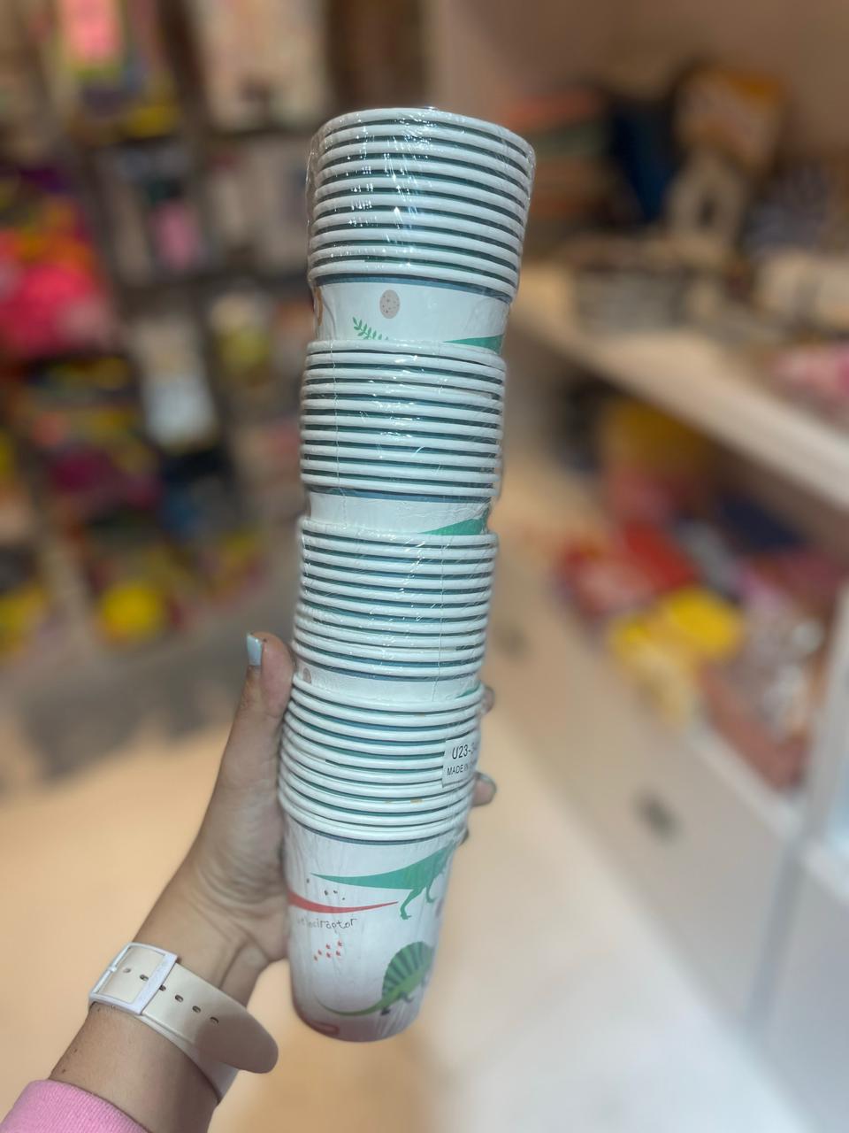 VASO DESCARTABLE  DINOSAURIOS